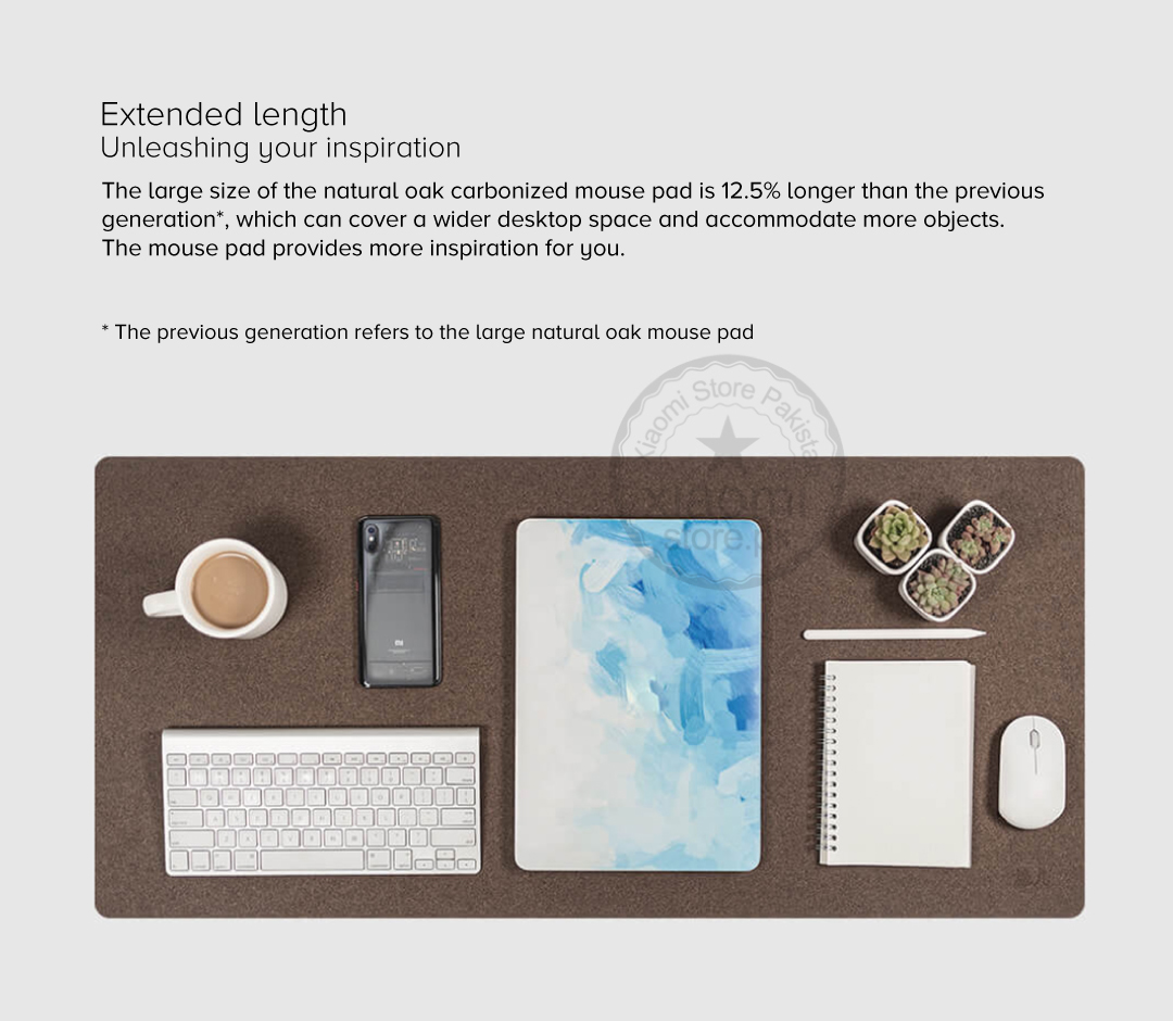 Oak Natural Softwood Carbonized Mouse Pad