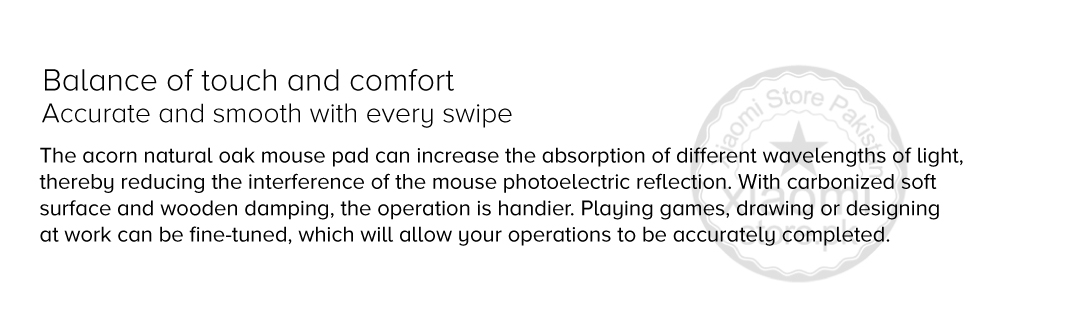 Oak Natural Softwood Carbonized Mouse Pad