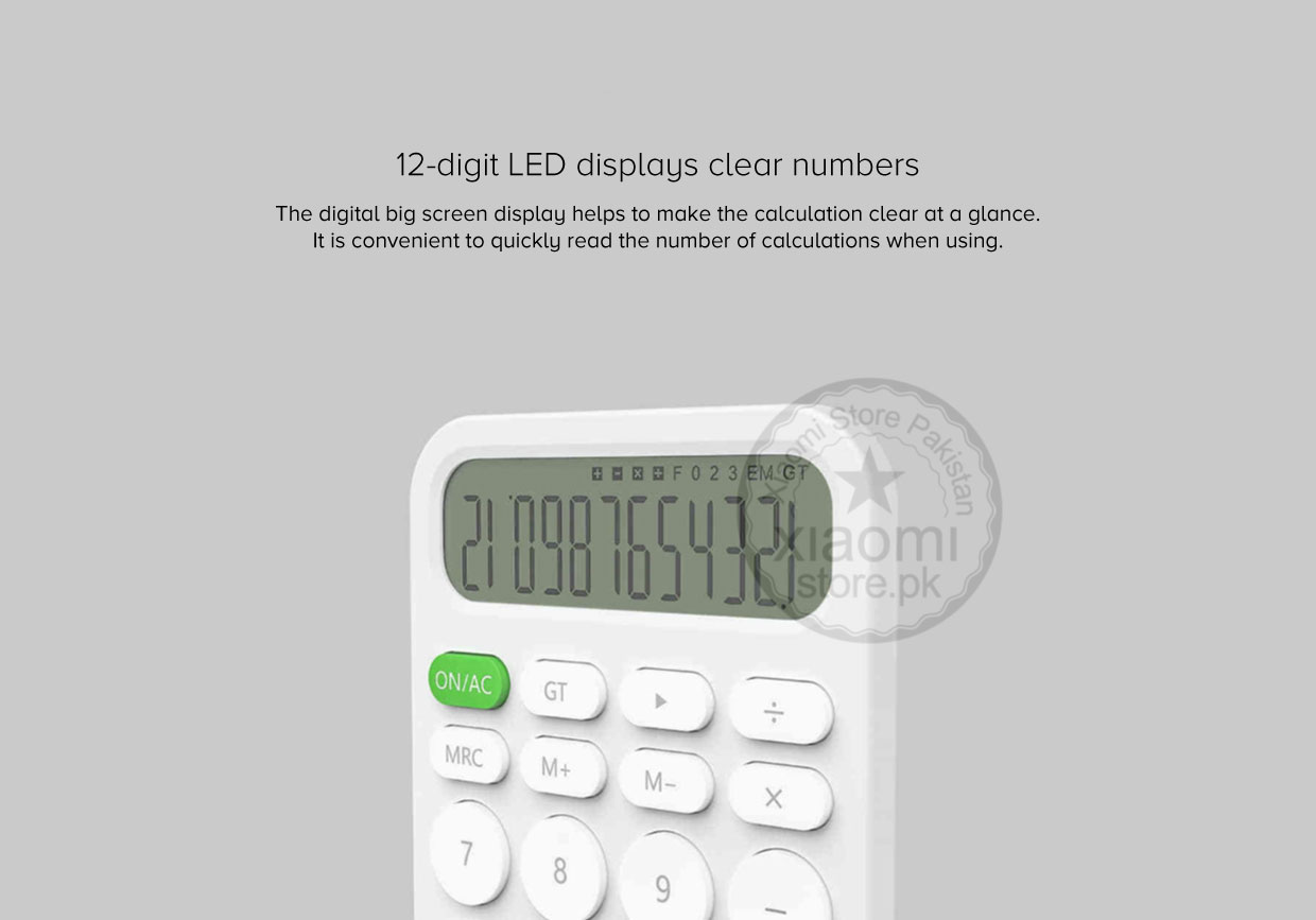 MIIIW 12 Digit Electronic Calculator MIIIW 12 Digit Electronic Calculator