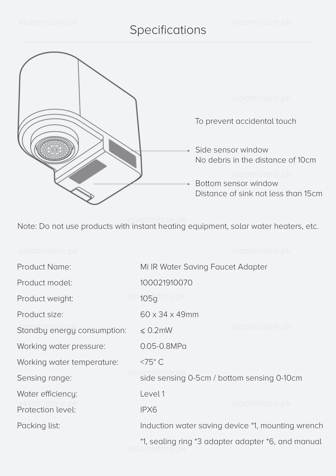 Mi IR Water Saving Faucet Adapter