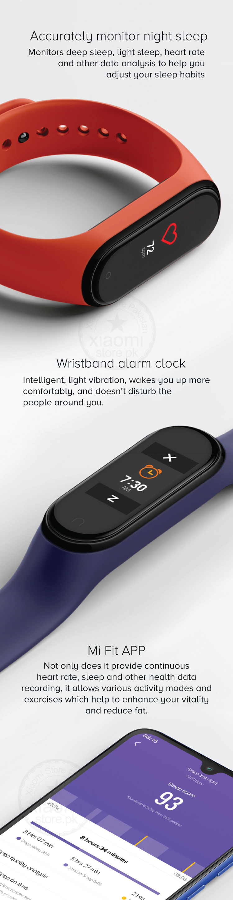 Sleep Tracker Xiaomi Mi Band Rem Sleep Sleep Data Sleep Tracking
