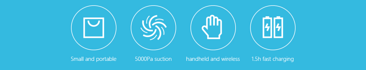 Cleanfly Portable Car Vacuum Cleaner