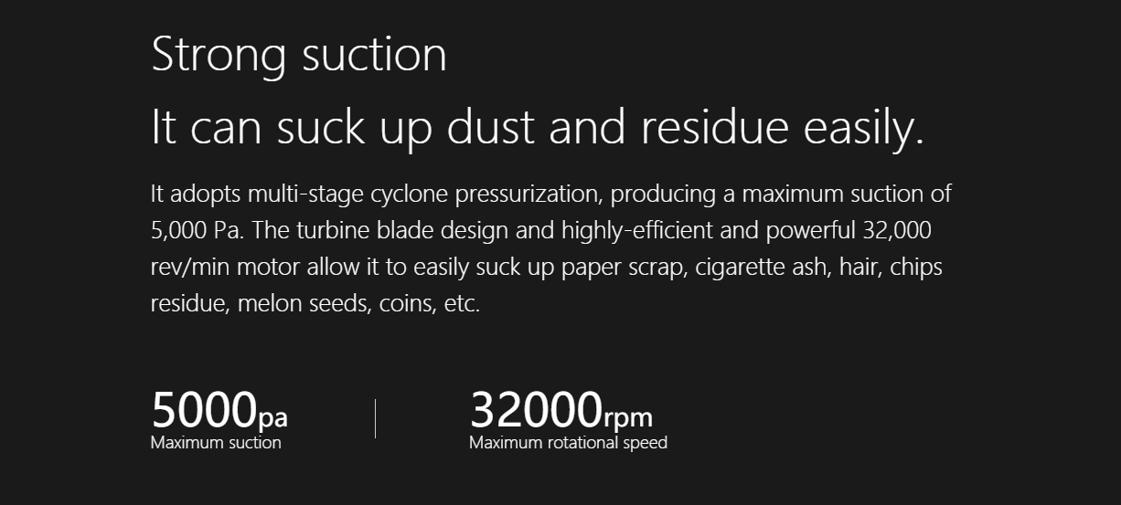 Cleanfly Portable Car Vacuum Cleaner