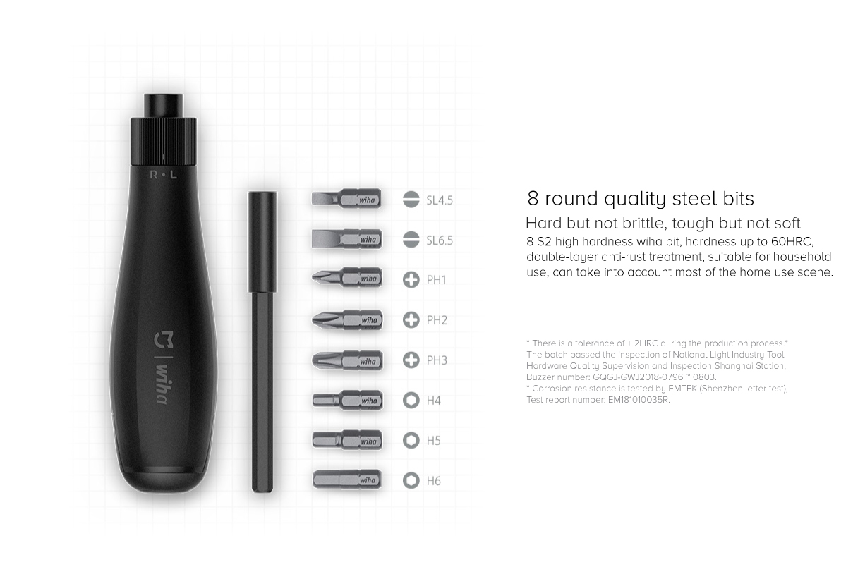 Mijia Wiha 8 in 1 Ratchet Screwdriver