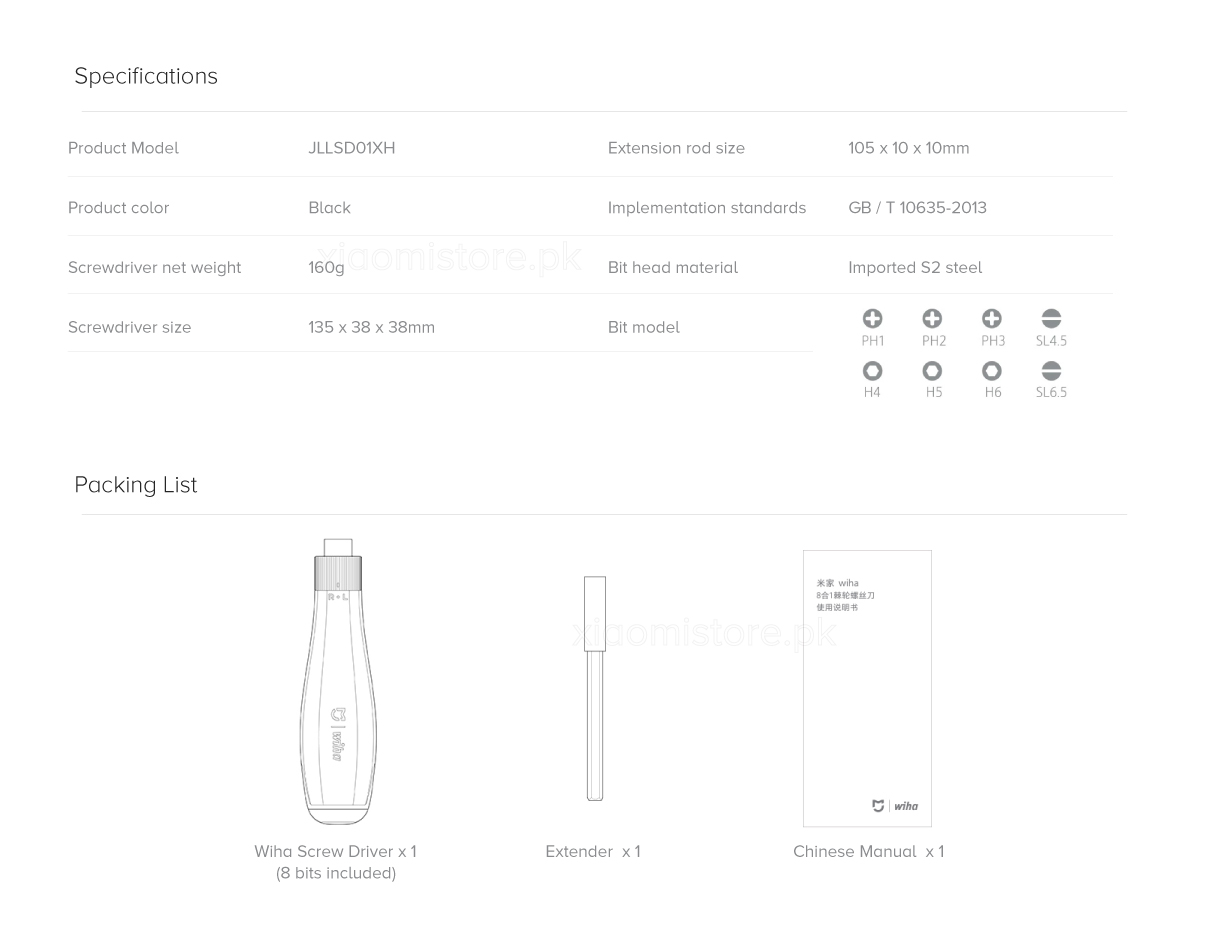 Mijia Wiha 8 in 1 Ratchet Screwdriver