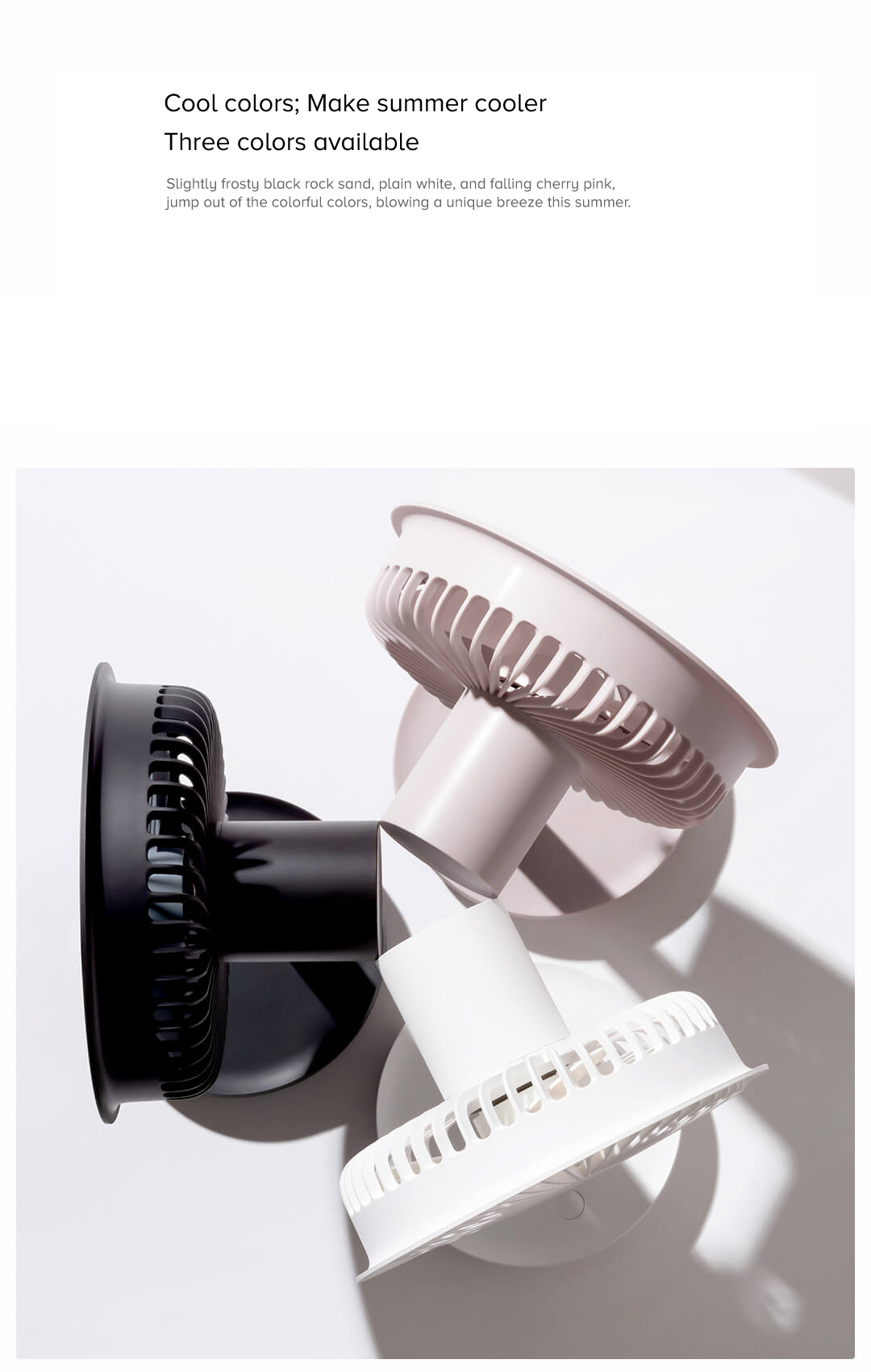 Solove Rechargeable Portable Desktop Fan Solove Rechargeable Portable Desktop Fan