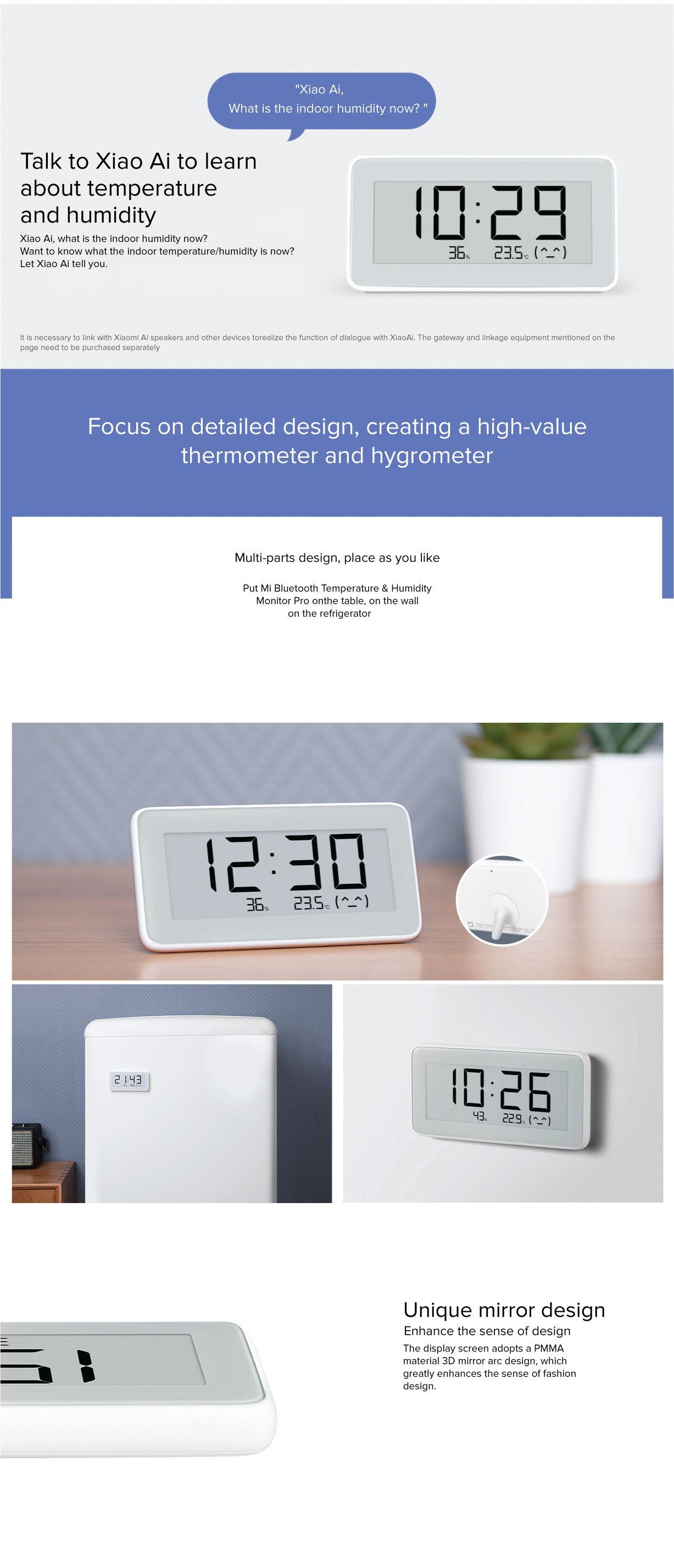 Mi Bluetooth Temperature & Humidity Monitor Pro