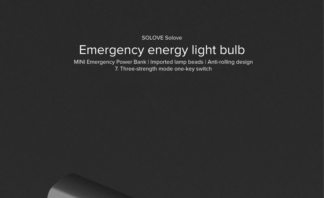 Solove X3 Portable Flashlight 3000mAh Power Bank