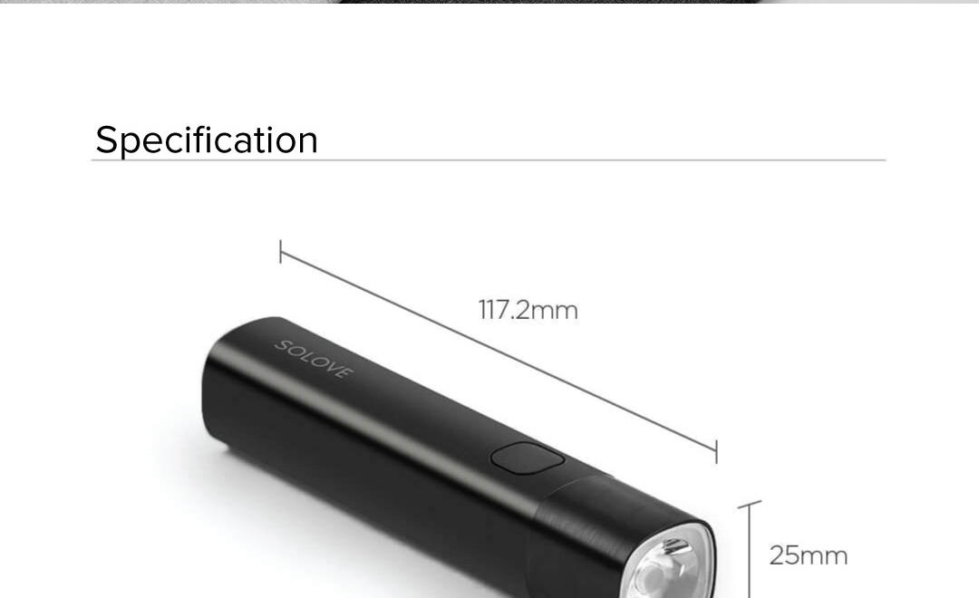 Solove X3 Portable Flashlight Power Bank Solove X3 Portable Flashlight Power Bank