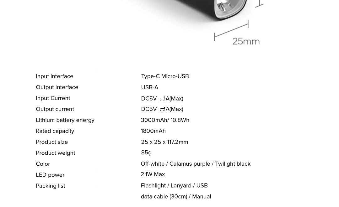 Solove X3 Portable Flashlight Power Bank Solove X3 Portable Flashlight Power Bank