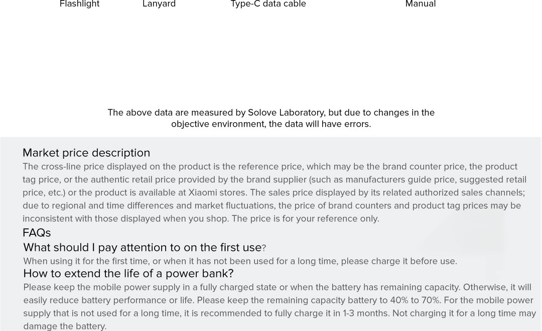 Solove X3 Portable Flashlight Power Bank Solove X3 Portable Flashlight Power Bank