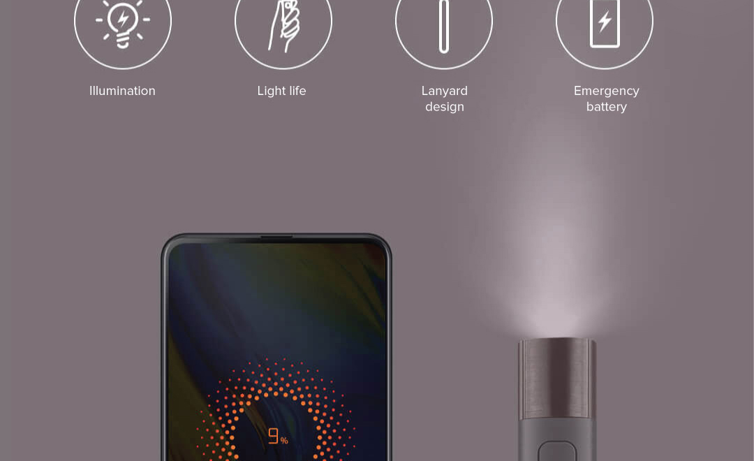 Solove X3 Portable Flashlight Power Bank Solove X3 Portable Flashlight Power Bank