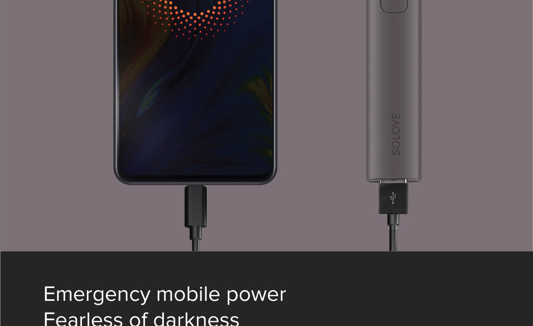 Solove X3 Portable Flashlight Power Bank Solove X3 Portable Flashlight Power Bank