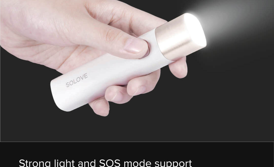 Solove X3 Portable Flashlight Power Bank Solove X3 Portable Flashlight Power Bank