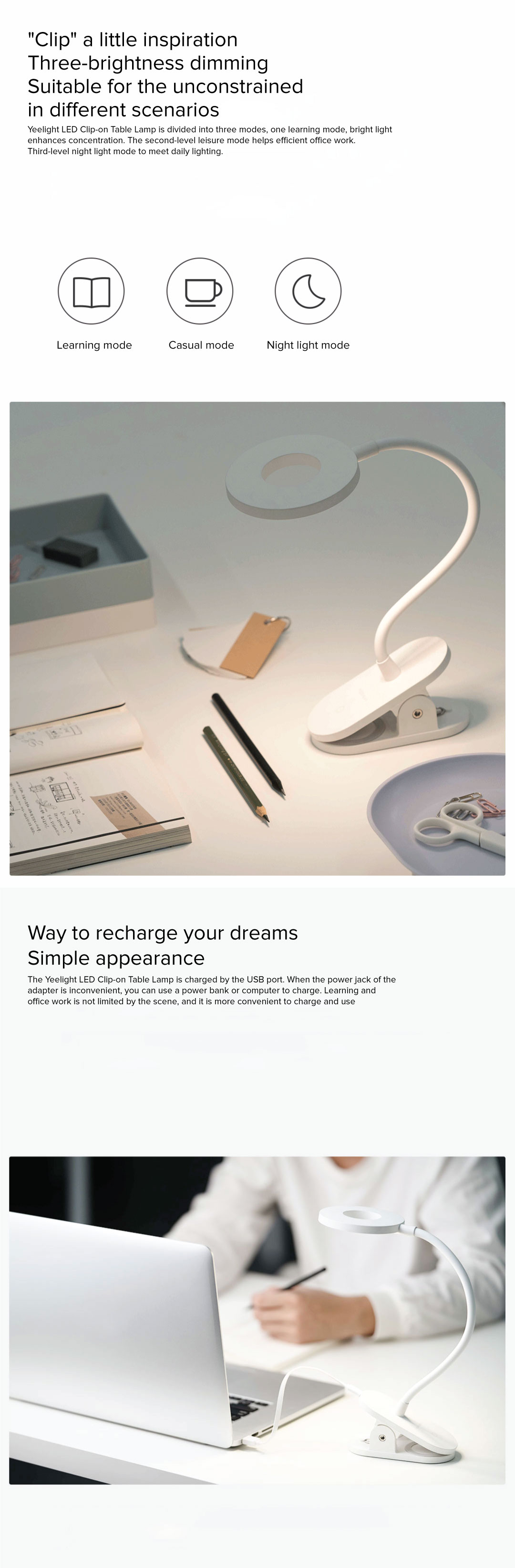 Yeelight LED Clip-on Table Lamp Yeelight LED Clip-on Table Lamp