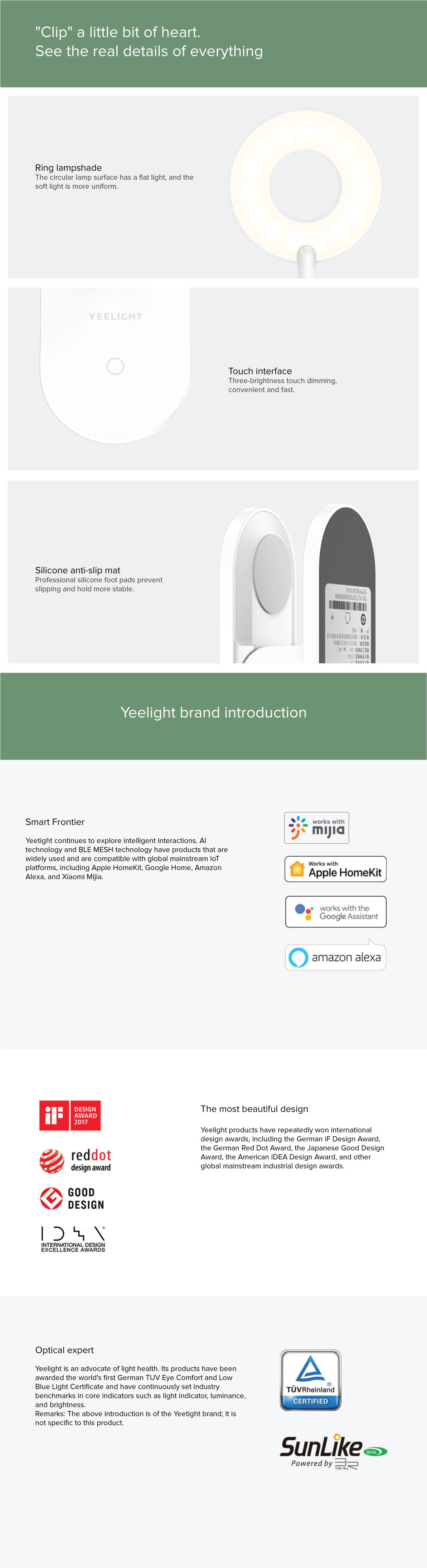 Yeelight LED Clip-on Table Lamp Yeelight LED Clip-on Table Lamp