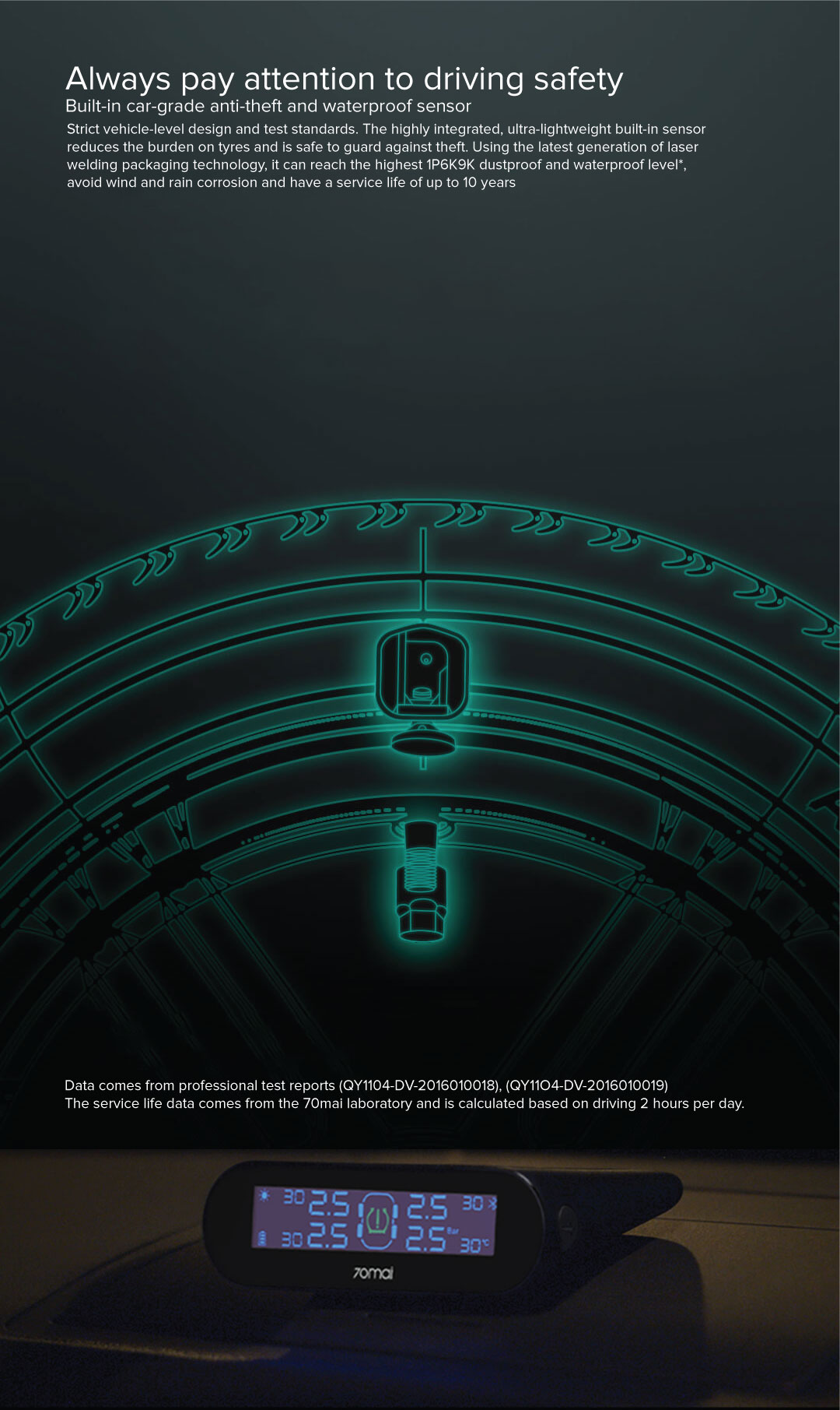 70mai Tyre Pressure Monitor