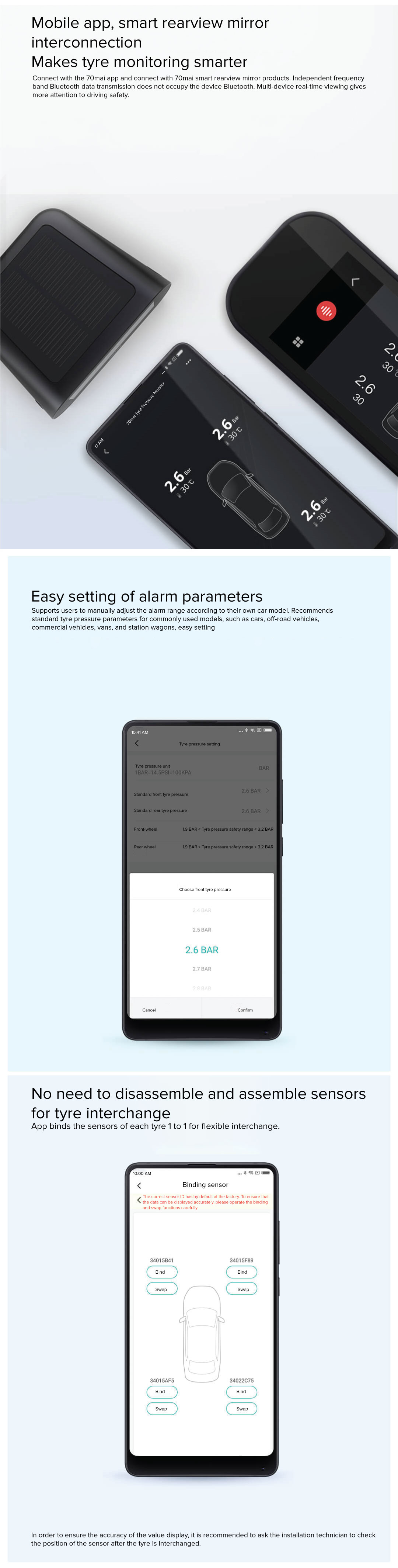 70mai Tyre Pressure Monitor
