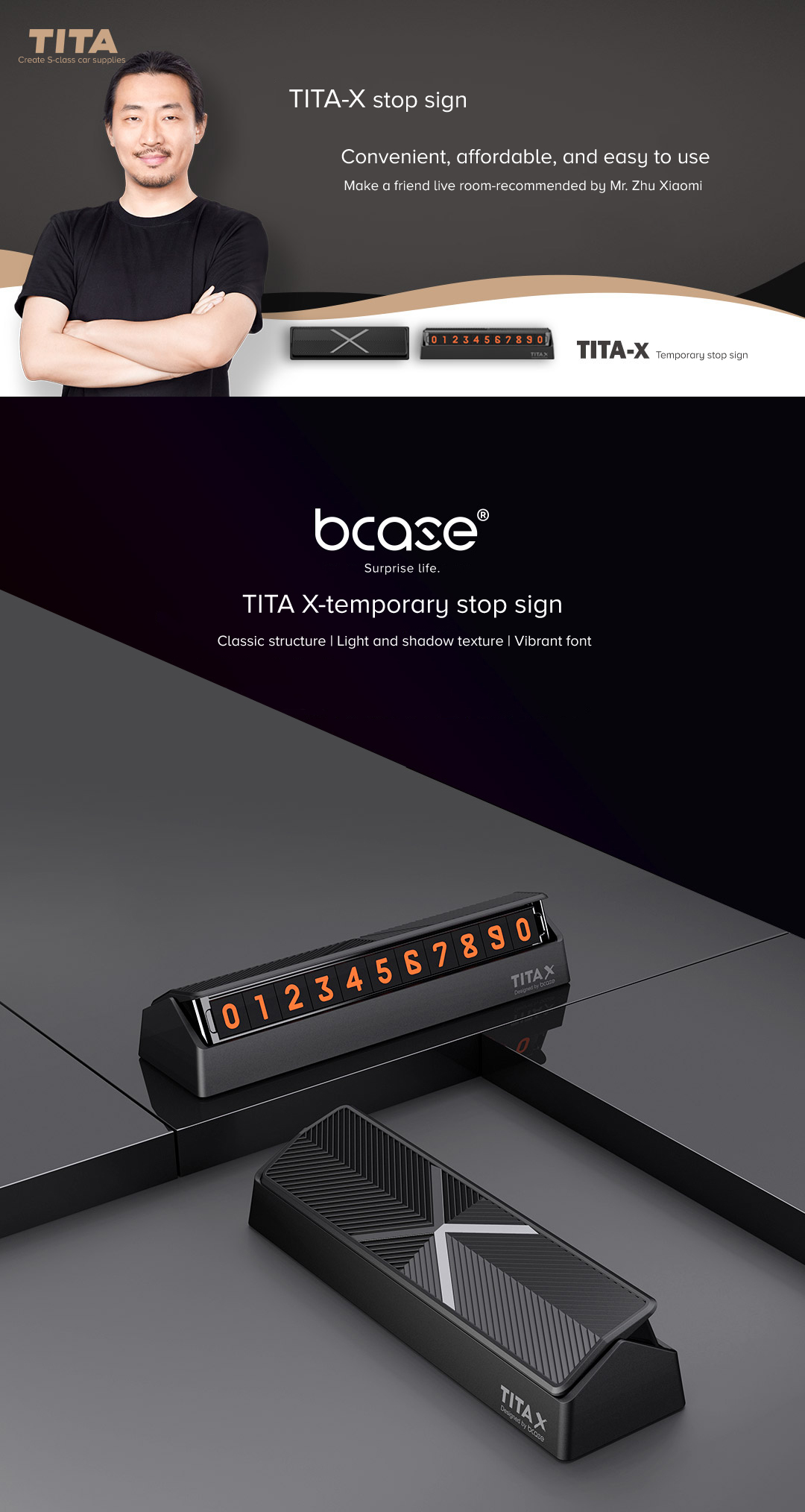 Bcase TITA X Temporary Parking Sign Bcase TITA X Temporary Parking Sign