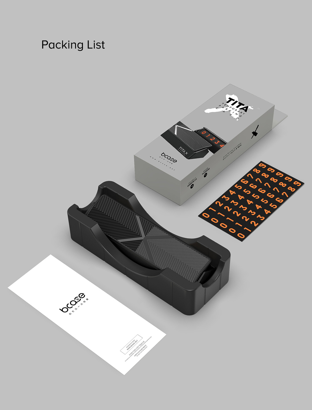 Bcase TITA X Temporary Parking Sign Bcase TITA X Temporary Parking Sign