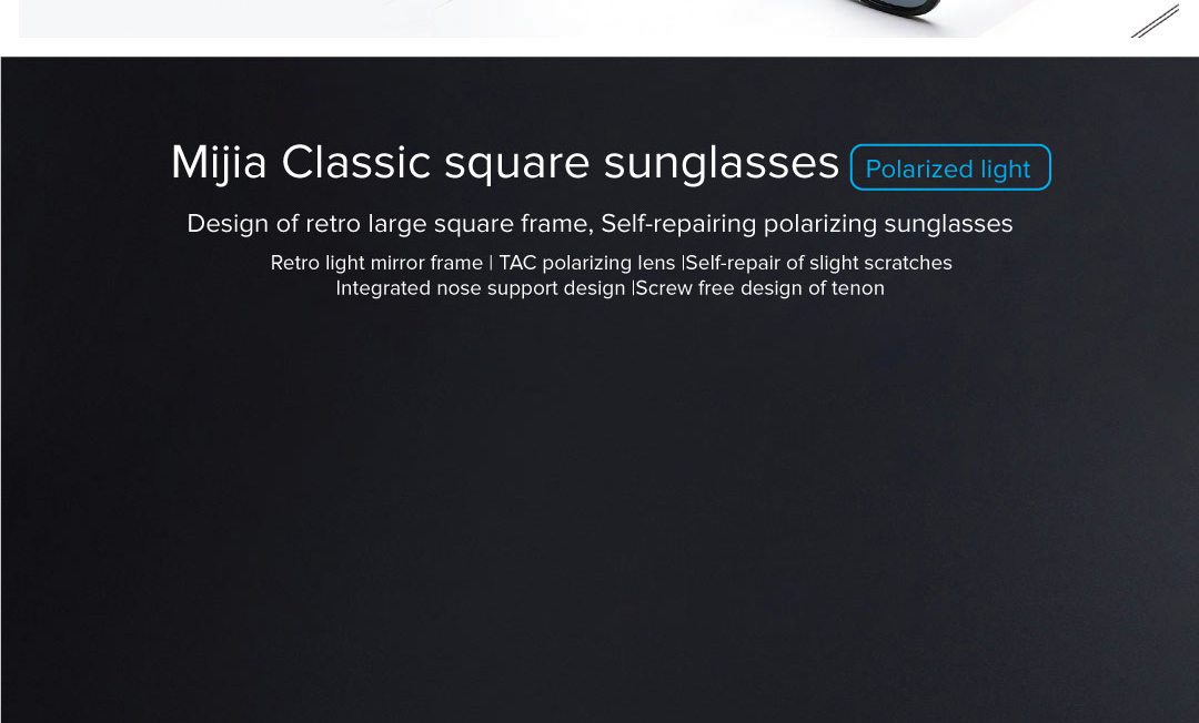 Mi Classic Square Sunglasses