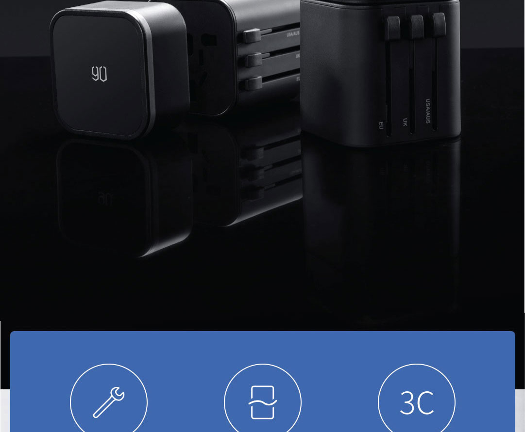 90 Points Multi-function Travel Adapter
