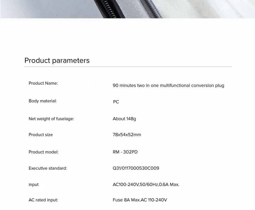 90 Points Multi-function Travel Adapter