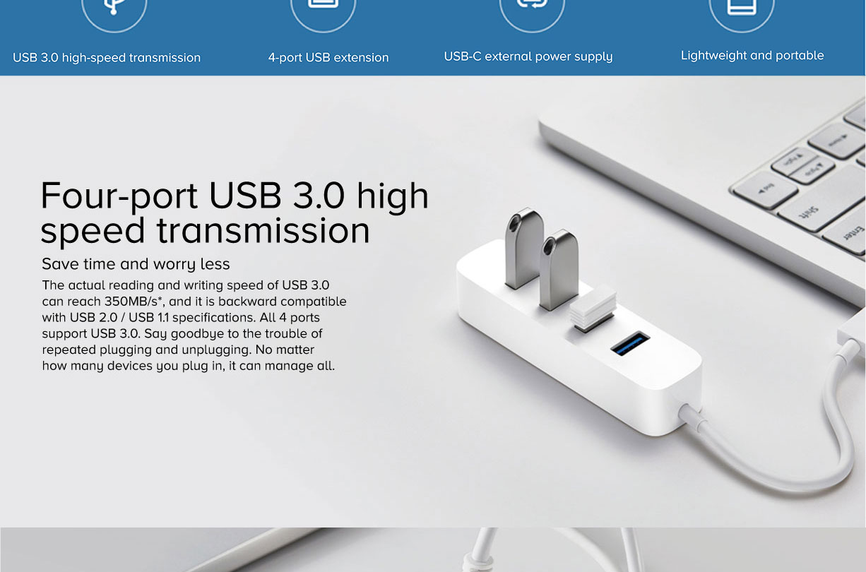 Mi USB 3.0 Splitter Mi USB 3.0 Splitter