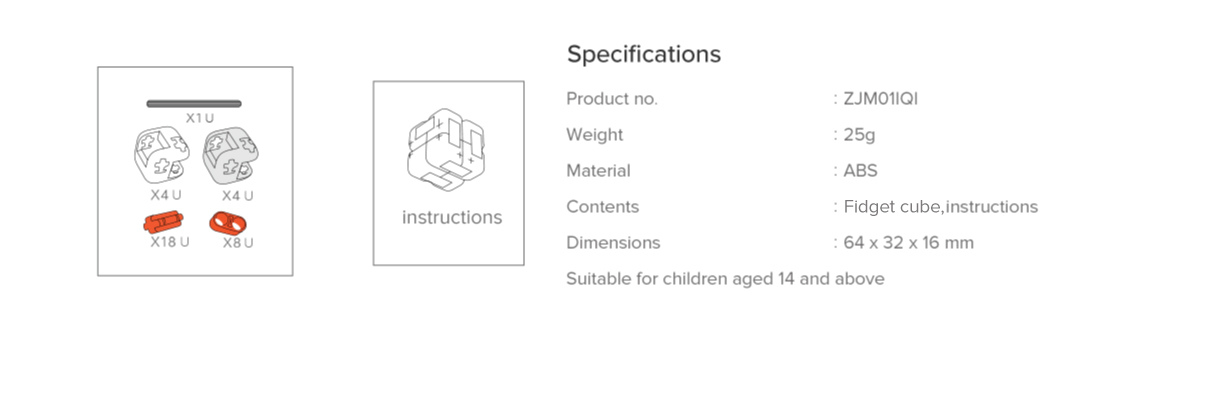 Mi Fidget Cube Mi Fidget Cube
