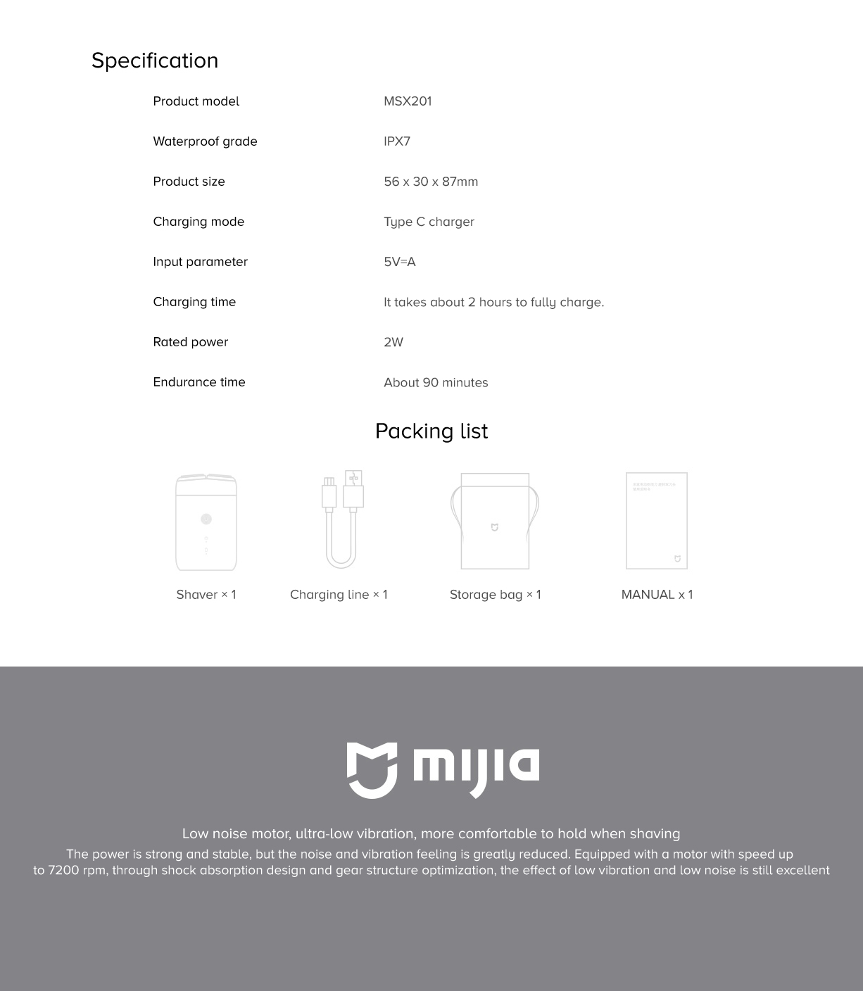 Mi Electric Shaver S100 Mi Electric Shaver S100