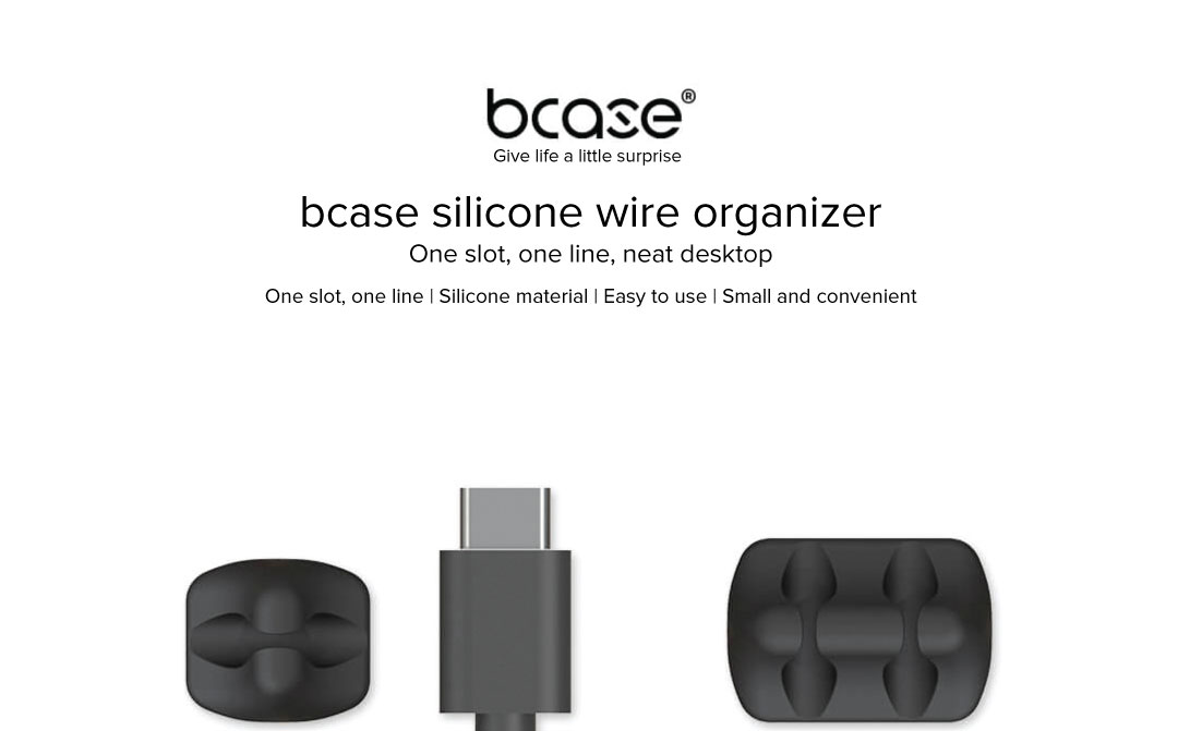 Bcase Silicone Cable Organizer