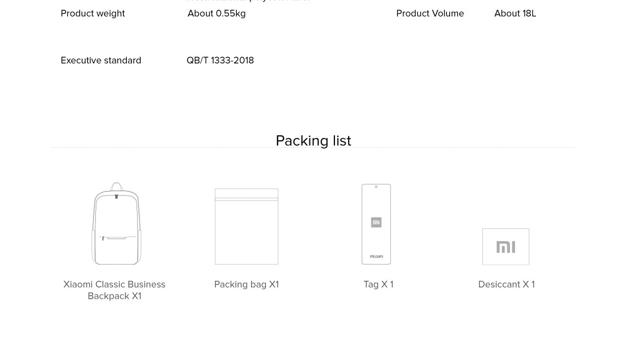 Mi Classic Business Backpack 2