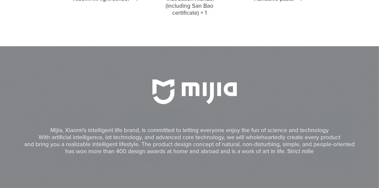 Mi Light Sensor Mi Light Sensor