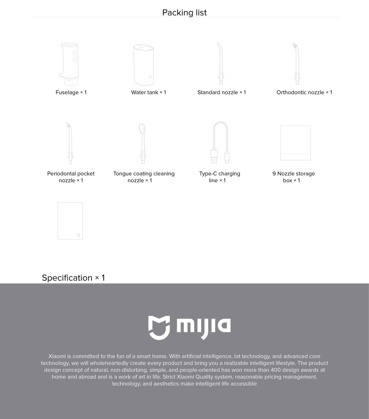 Mi Electric Oral Irrigator