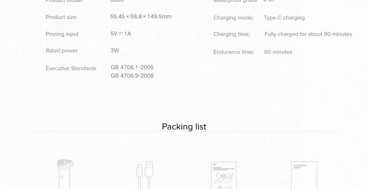 Mi Electric Shaver S300