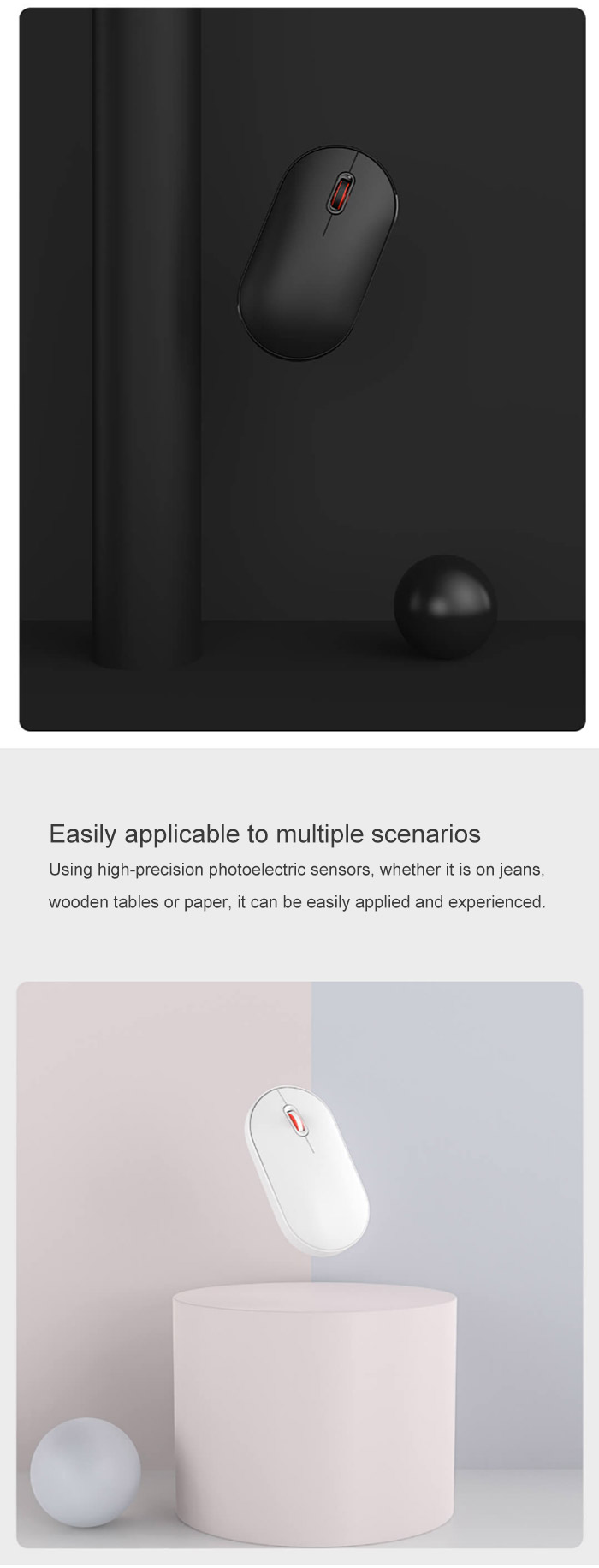 MIIIW Bluetooth Dual Mode Portable Mouse Air