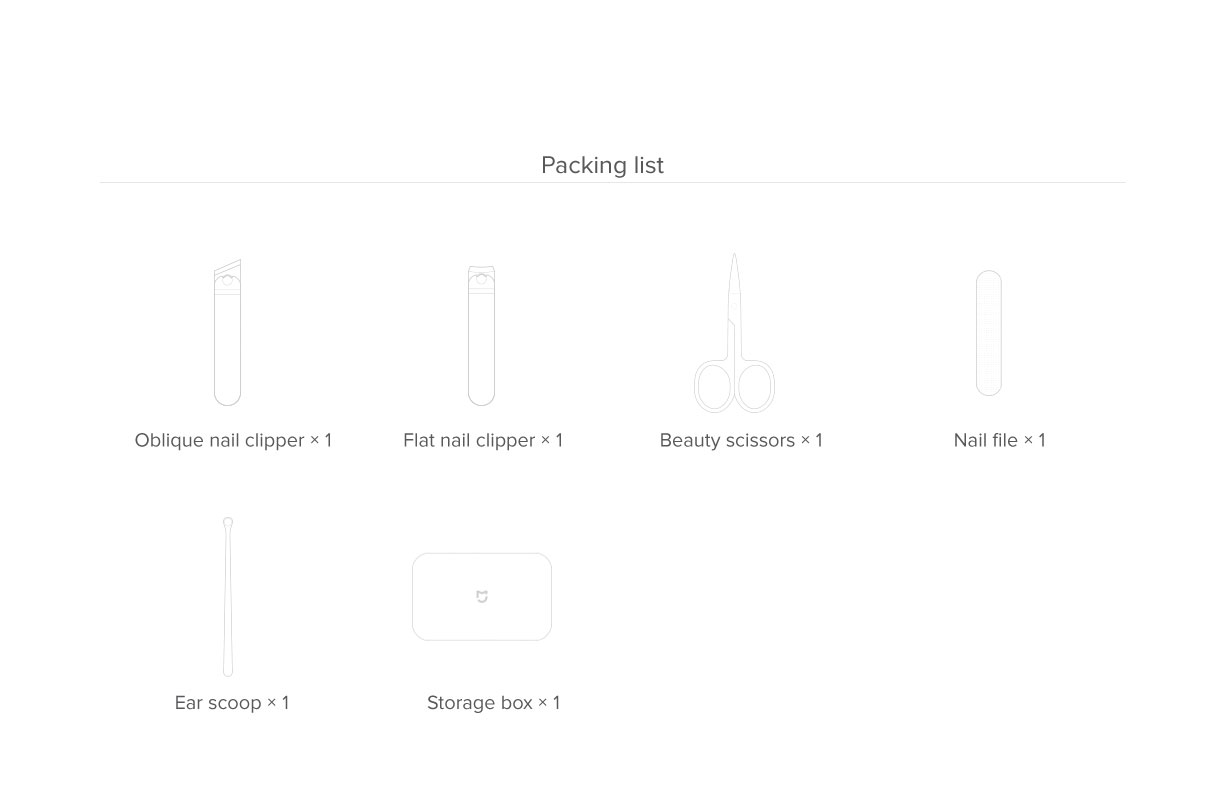 Mi Nail Clippers Set