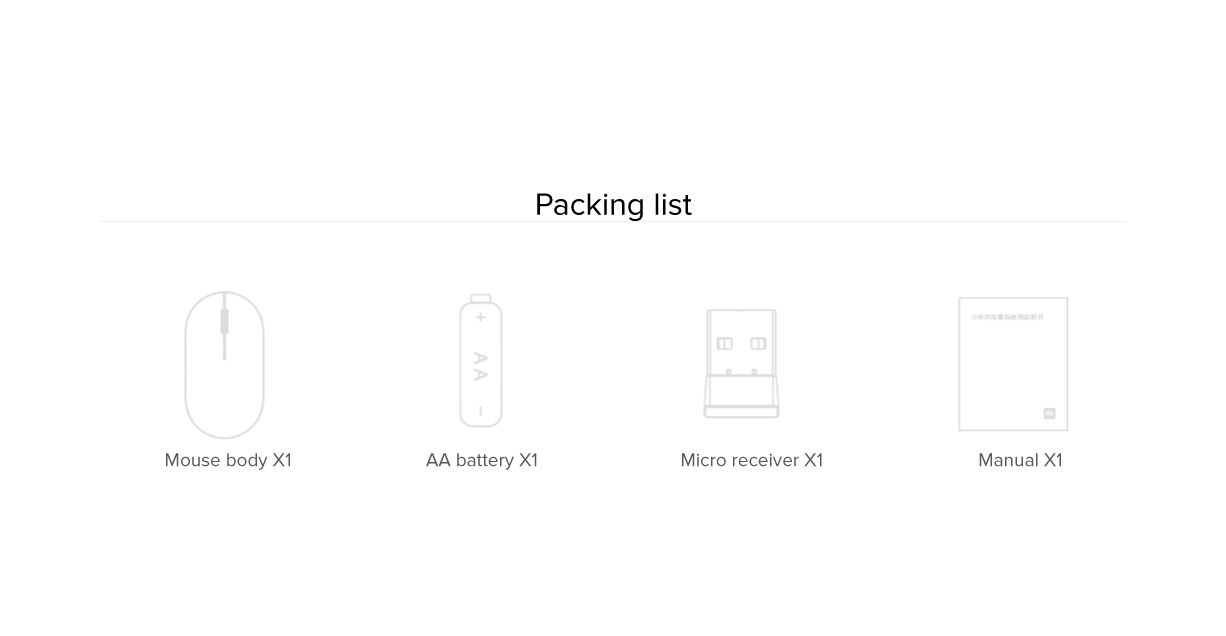 Mi Wireless Fashion Mouse