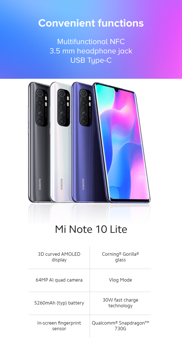 Mi Note 10 Lite @Rs 62,999 Epic Camera, Epic Display